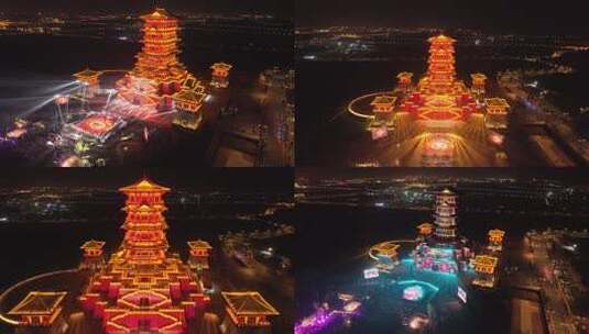 中国洛阳第40届牡丹文化节开幕式高清在线视频素材下载