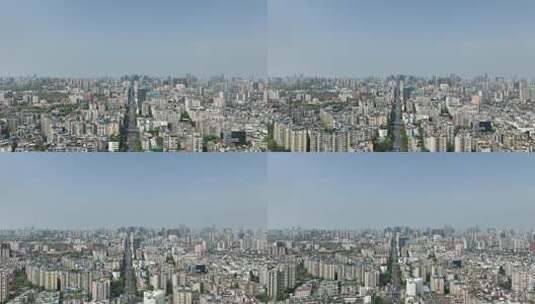 成都武侯区航拍大景城市空境素材高清在线视频素材下载