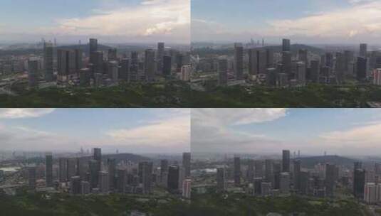 南宁城市空境航拍高清在线视频素材下载
