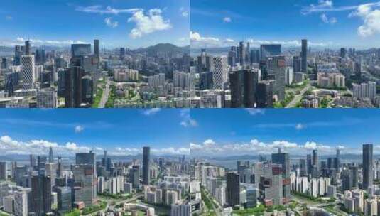 深圳腾讯滨海大厦航拍高清在线视频素材下载