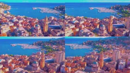 欧洲意大利城市航拍高清在线视频素材下载