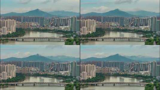 珠海市前山大桥云海延时4K高清在线视频素材下载