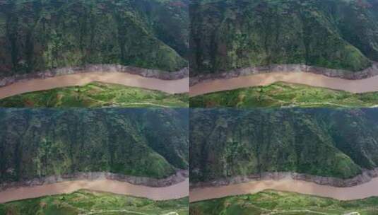 雄壮的澜沧江大峡谷高清在线视频素材下载