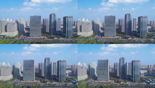 淮安市中心-4k航拍高清在线视频素材下载