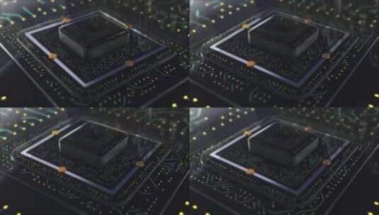 芯片 科技 人工智能 电路板高清在线视频素材下载