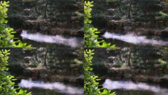 苏州园林拙政园景观喷雾仙气袅袅 8K实拍高清在线视频素材下载