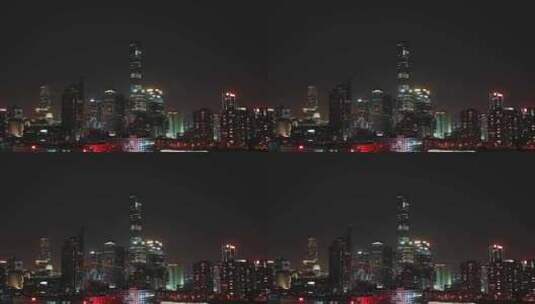 北京国贸CBD夜景高清在线视频素材下载