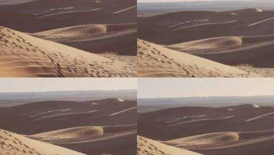 阳光下的沙漠风景高清在线视频素材下载