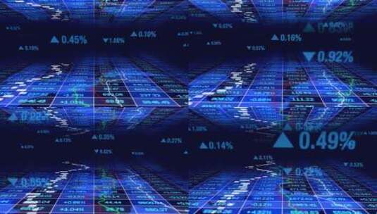 金融股市经济走势数据分析视频高清在线视频素材下载