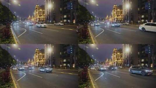 上海外滩街道马路高清在线视频素材下载