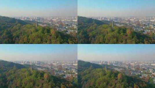 杭州西湖宝石山保俶塔风景视频素材高清在线视频素材下载