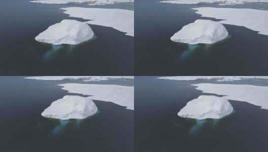 极地海洋冰川上空的南极洲飞行高清在线视频素材下载