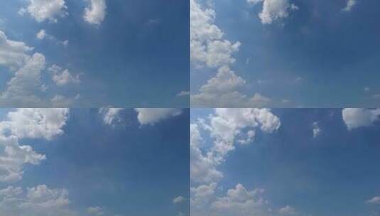蓝天白云唯美延时摄影高清在线视频素材下载