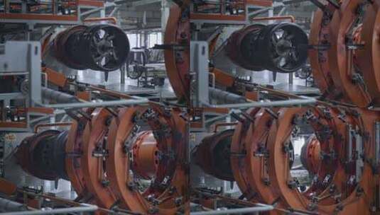 自动化轮胎制造生产工厂 【4K】高清在线视频素材下载