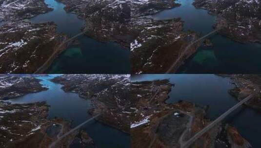 4K航拍挪威罗弗敦群岛风光美景高清在线视频素材下载