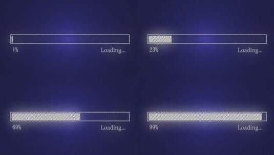 加载栏下载栏和进度加载动画、加载状态栏高清在线视频素材下载