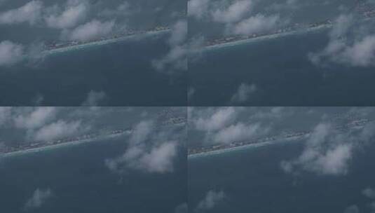 古巴加勒比海飞机航拍709高清在线视频素材下载