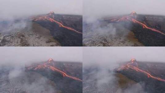 火山，熔岩，喷发，火山口高清在线视频素材下载