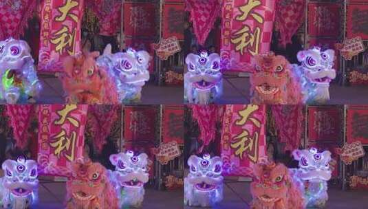 城市夜晚喜庆佳节传统民俗表演高清在线视频素材下载