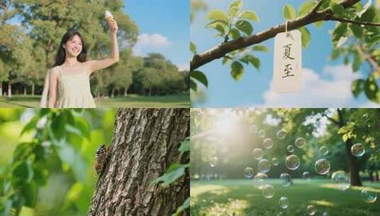 夏至立夏夏天唯美小清新高清在线视频素材下载