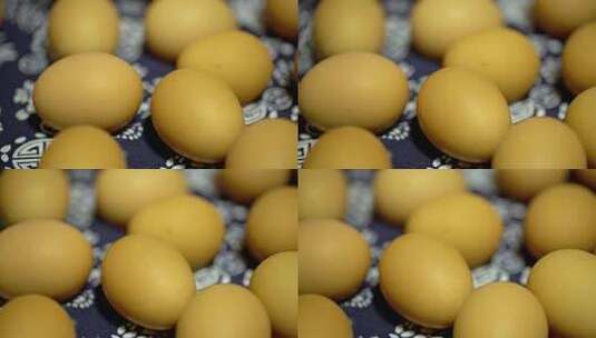 散养鸡蛋原生态鸡蛋4K高清在线视频素材下载