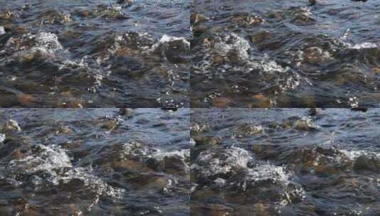 夏日清澈的溪流慢镜头高清在线视频素材下载