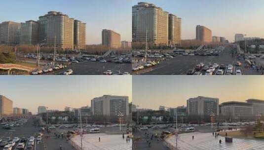 北京城市车流街景高清在线视频素材下载