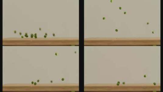 芬腾高速机1000fps之豌豆掉落高清在线视频素材下载