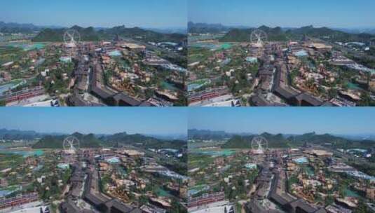 桂林融创度假区航拍高清在线视频素材下载