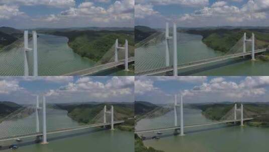 4K航拍南宁大冲特大桥高清在线视频素材下载