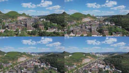 贵州黔东南凯里下司古镇航拍高清在线视频素材下载