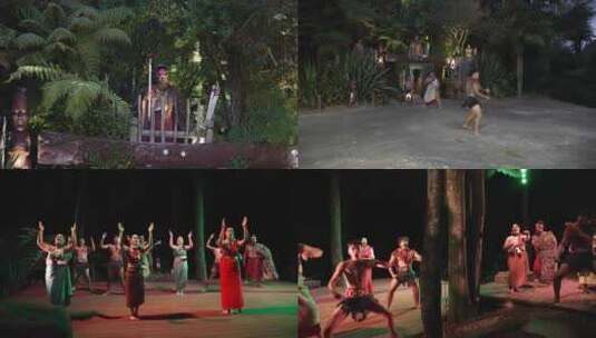 新西兰毛利人文化跳舞高清在线视频素材下载