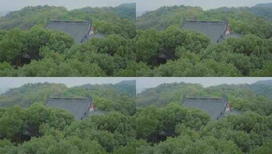 阴天的浙江杭州吴山城隍阁高清在线视频素材下载
