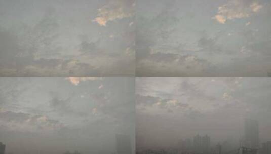 都市浓雾清晨高清在线视频素材下载