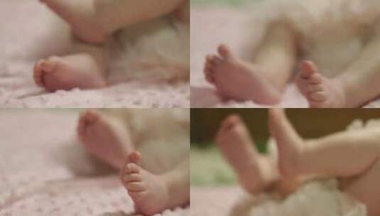 新生儿的脚高清在线视频素材下载