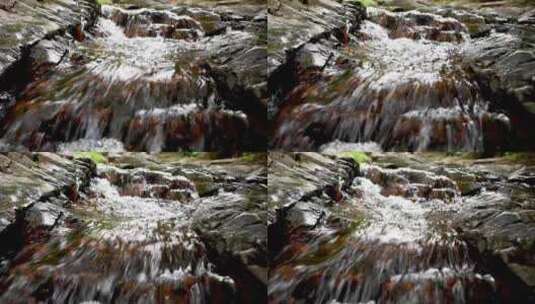 北京双龙峡自然风景区溪流流淌的视频素材高清在线视频素材下载