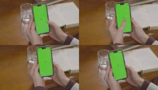 4K绿幕抠像抠图玩手机高清在线视频素材下载