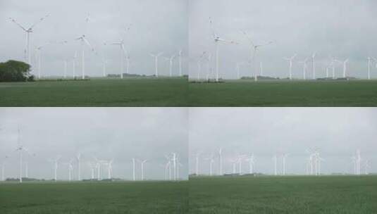 风力发电 新能源风车高清在线视频素材下载