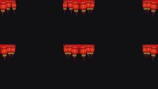 喜庆春节节日灯笼挂角高清在线视频素材下载