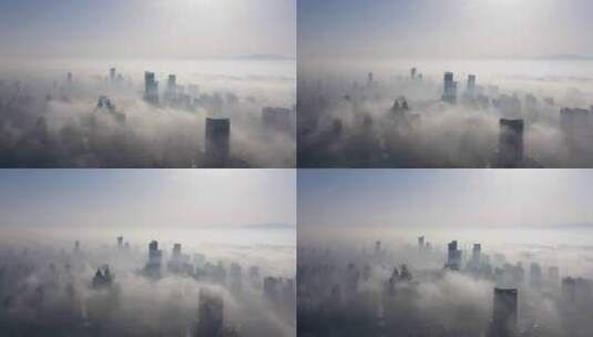 城市平流雾高清在线视频素材下载