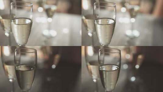 桌子上的香槟高清在线视频素材下载