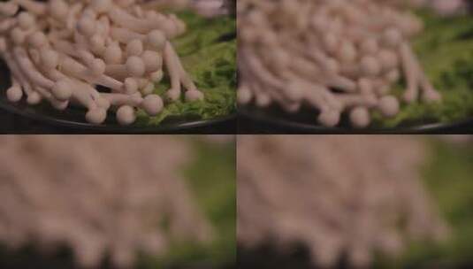 火锅白玉菇 (2)高清在线视频素材下载