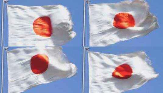 日本国旗高清在线视频素材下载