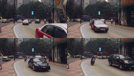 吉隆坡市中心公路上的交通高清在线视频素材下载