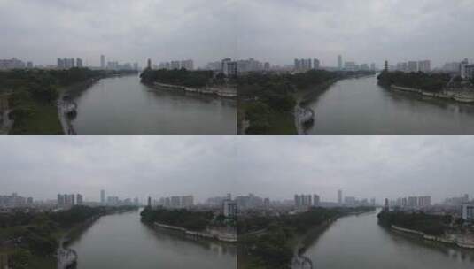 雨后的广东东江沿岸高清在线视频素材下载