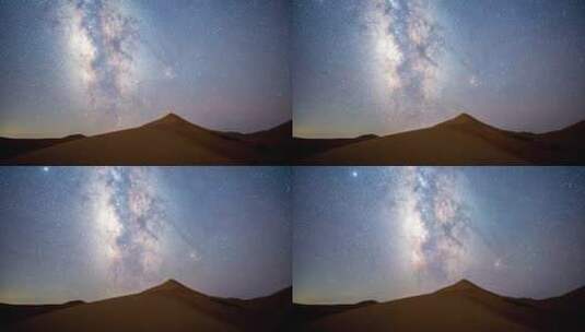 内蒙古沙漠银河星空高清在线视频素材下载