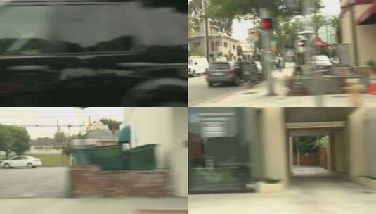 汽车沿街行驶pov镜头高清在线视频素材下载