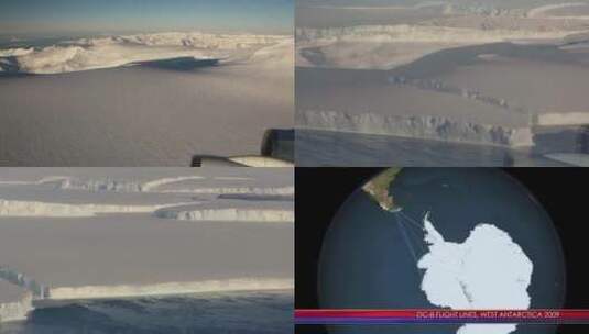 科学家分析极地地区的冰雪流失高清在线视频素材下载