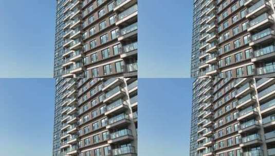 新建居民小区外立面-阳台高清在线视频素材下载
