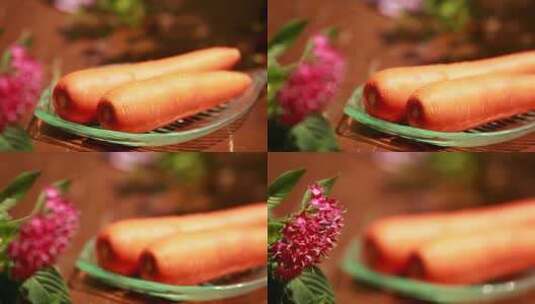 【镜头合集】明目胡萝卜素蔬菜高清在线视频素材下载